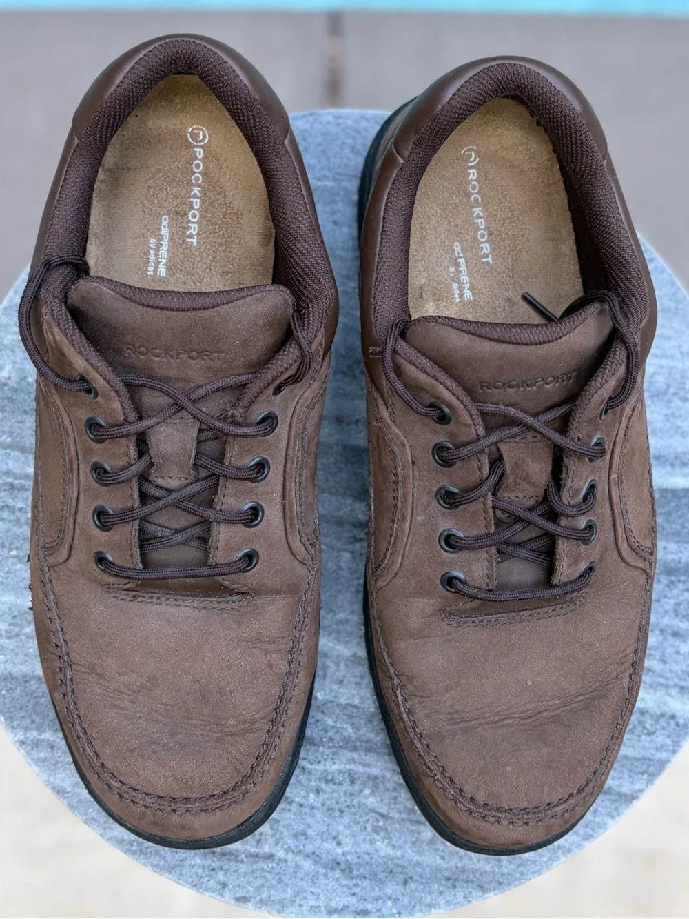 Rockport Men’s Brown Suede Lace-Up Comfort Sneakers